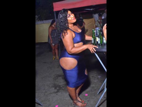 Marsha represented for the good girls at a party held at Fantasia Bar and Lounge, 96-1/2 Waltham Park Road, St Andrew, last weekend. 