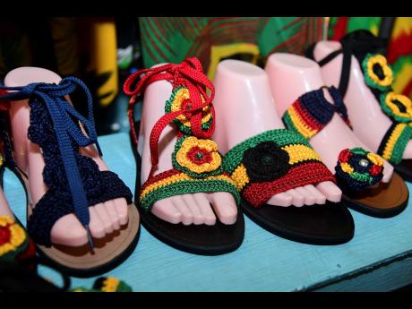 Credit: Antoine Lodge Photos Some of Samuels’ sandals.