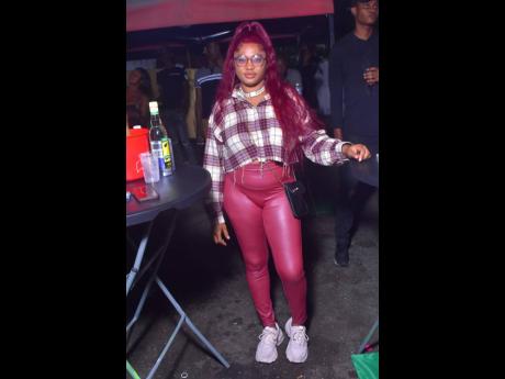 Stacey Royal turns heads at the party.