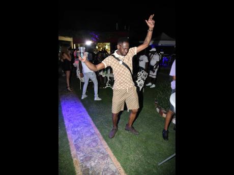 Bounty Killer dancing at his birthday party held on Wednesday.