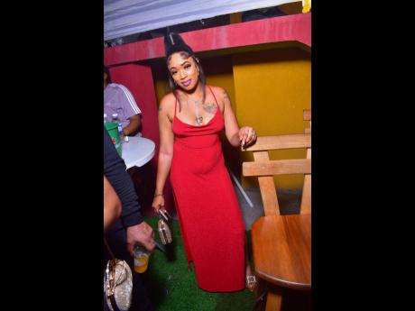Sashi is elegantly dressed for Queen Bee’s birthday celebrations held recently at Reggae Fountain, Latham Avenue, St Andrew.