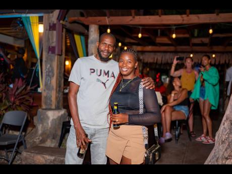 Horane Douglas and Kimoy McKennis were all smiles.