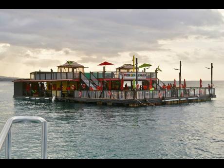 The new US$1-million Poko Loko floating bar in Ocho Rios, St Ann, which opened on June 16.