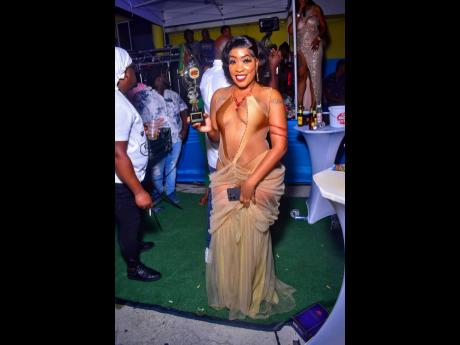 Oshin won the Best Dressed Female award at last Saturday’s Bottles and Fashion party, held at Cool Breeze Entertainment Centre in Old Harbour, St Catherine.