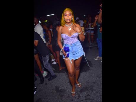 This hottie was spotted at Mello Vibes retro party at Mas Camp recently.