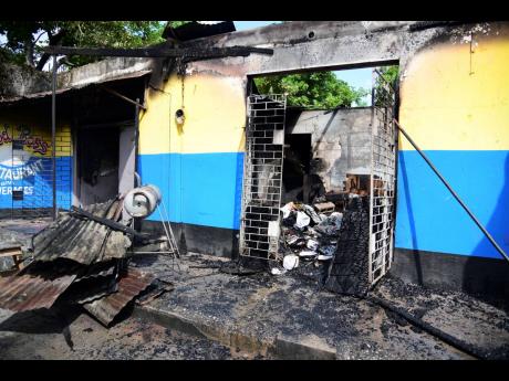 Credit: Antoine Lodge Photos The building was completely destroyed.