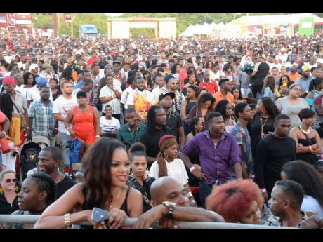 Patrons enjoying Reggae Sumfest.