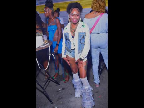 Jody Ashmeade made her presence felt with her fashion.