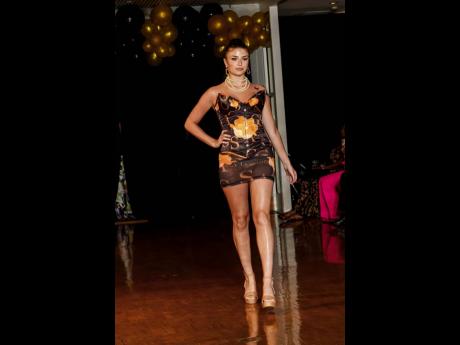 A model shows off a piece from the A’Legends collection.