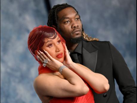 Cardi B and Offset appear at the Vanity Fair Oscar Party in Beverly Hills, California., on March 12, 2023.