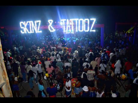 Credit: Anthony Minott A section of the crowd at Skinz & Tattooz.