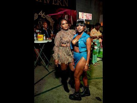 Credit: Contributed Tanieka Russell (left) and Claudia Green make bold fashion statements, embracing their rebellious styles.