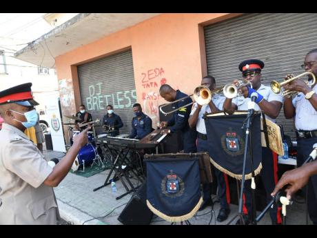 Credit: FILE Members of the police band perform at a concert in Parade Gardens, central Kingston.