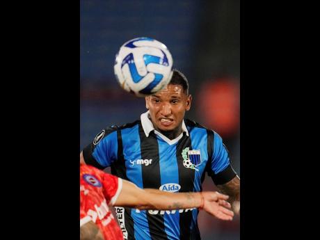 File photo shows Juan Izquierdo while representing Uruguay’s Liverpool during a Copa Libertadores soccer match against Argentinos Juniors in Montevideo, Uruguay, on Wednesday, May 3, 2023.