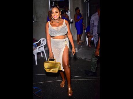 Kimmy Liquor Store dressed to impress at Cheap Mondayz anniversary party.