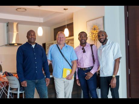 Team Ace Connection (from left) Tshekedi Walker, Paul Obrien, Keith Ferguson, and Lisimba Gilkes look to revolutionise Jamaica’s entertainment management business. 