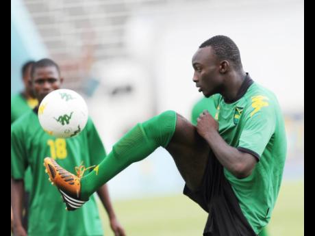 Jorginho James at training during his brief stint among the Reggae Boyz.