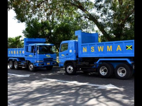 These National Solid Waste Management Authority tipper trucks are used in the removal of bulky waste.