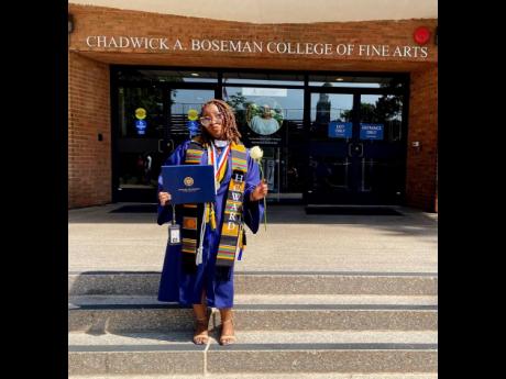 Credit: Contributed Photos Trevonae Williams was diagnosed with a spinal tumour just months after earning her first degree.