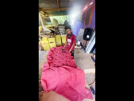 Credit: Contributed Gordon inside his workshop.