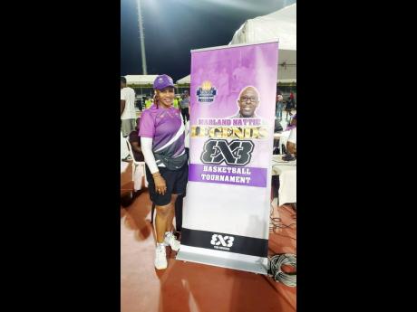 Credit: Contributed Oberon Pitterson-Nattie at the inaugural Marland Nattie Legends 3x3 Basketball Tournament at the National Stadium courts.