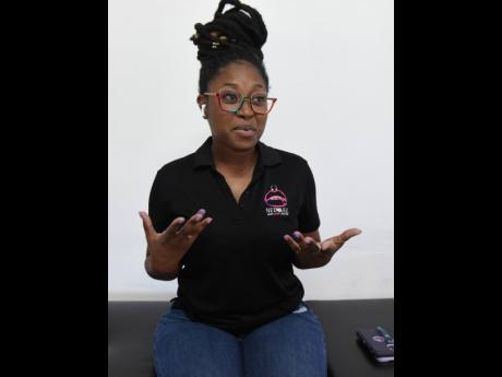 Credit: Ian Allen Candice ‘Needlez’ Davis who has been offering free tattoos to breast cancer survivors during the month of October.