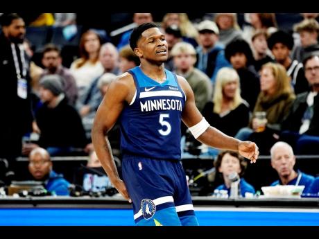 Credit: AP Minnesota Timberwolves guard Anthony Edwards.