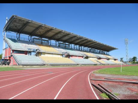 Credit: Ashley Anguin Photo shows the running track and stands at Montego Bay Sports Complex in Montego Bay, St James on Saturday, September 14, 2024.