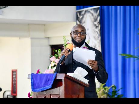 Credit: Matthew McKoy Neil Josephs, Gayle’s son, delivers his remembrance.