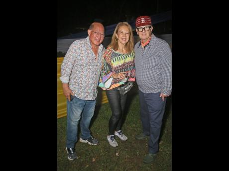 Credit: Nathaniel Stewart Photos Frenchmen directors Ian (left) and Brenda Wong hang out with David Rodigan.
