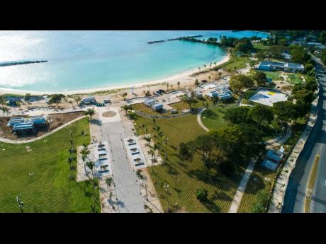 An aerial view of the Harmony Beach Park in Montego Bay, which will officially open on Friday, May 21.