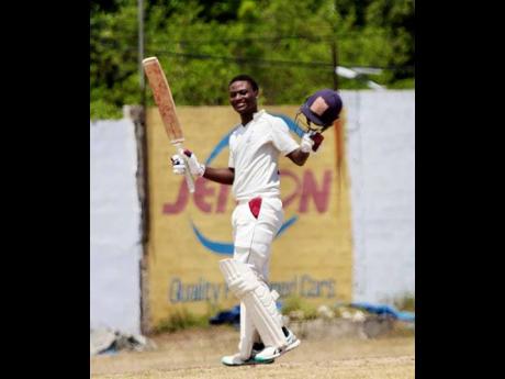 Melbourne Cricket Club batsman Jose Northover was one of three centurions during the Melbourne CC vs St Catherine CC Michael Holding Senior Cup cricket match this past weekend.