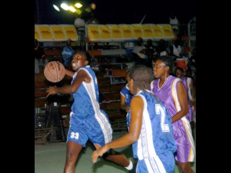 Credit: File Action from the DHL Women’s Basketball finals in September 2005. The finals were played at the Stadium Courts.