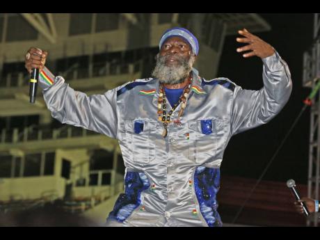 Credit: Nathaniel Stewart Capleton performing at Aidonia’s event at Sabina Park.