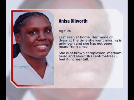 Credit: Contributed Missing UTech student Anisa Dilworth