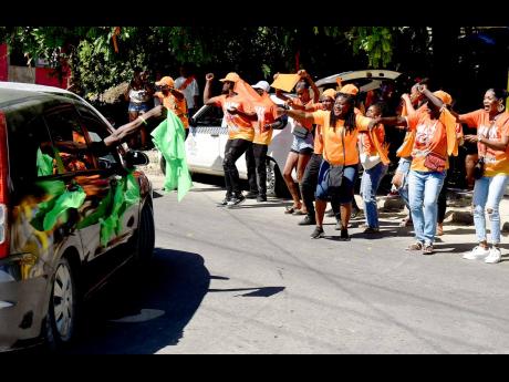 Credit: File Supporters of the People’s National Party and the Jamaica Labour Party traded jeers on by-election day for the Morant Bay division of the St Thomas Municipal Council last November.