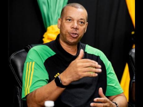 Credit: Gladstone Taylor/Multimedia Photo Editor Reggae Girlz head coach Hubert Busby Jr.