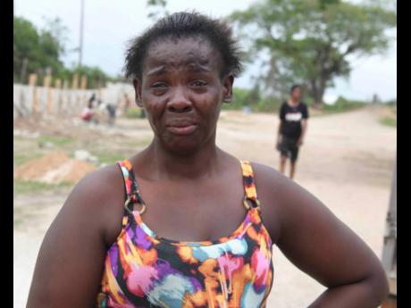 Credit: Antoine LodgeAntoine Lodge Prudence Griffiths, the mother of Navardo Blackburn, breaks down in tears. Prudence Griffiths, the mother of Navardo Blackburn, breaks down in tears.