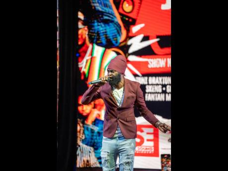 Bugle performing at the Reggae Sumfest 2025 MoBay launch on Wednesday.