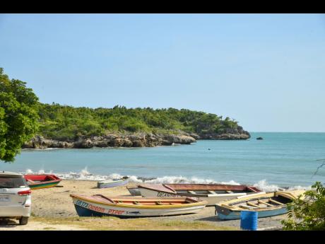 Credit: Matthew McKoy Fishing boats pulled ashore at Great Bay Beach.
