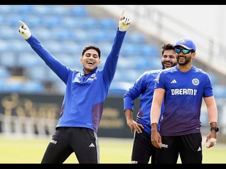 Credit: AP From left: India’s Shubman Gill, Shardul Thakur and Nitish Kumar during a nets session at Headingley, Leeds in England on Wednesday.