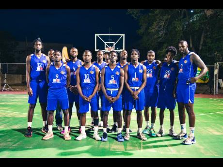 Members of the 2025 National Basketball League champions Urban Knights. 