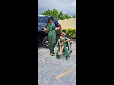 Credit: Contributed Photos Debrakaye Stewart and daughter Dijonae Gordon in matching outfits.