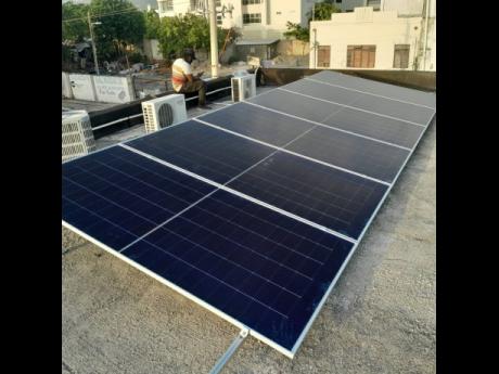 Credit: Contributed The solar system at the Earnest Institute for the Gifted, Hyperactive and Talented (E.I.G.H.T) has helped to reduce the school's light bill drastically.