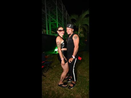 Credit: Ashley Anguin Enjoying their vacation, Tammy Randolph and Garfield Williams paused for a photo at Blitz.