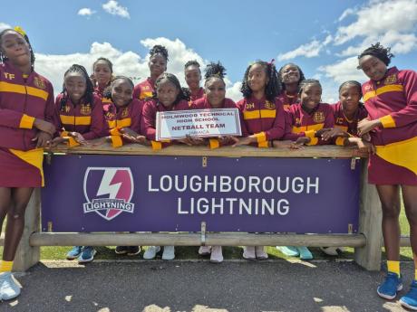Credit: Contributed Photos Members of the Holmwood Technical High netball team who topped the recent World Schools Netball Cup in England.