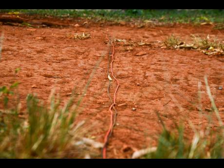 Wires run across different sections of Little Tivoli in Prospect, as residents are without a proper electricity supply.