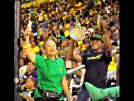 Jamaicans enjoy the 2023 Grand Gala at the National Stadium in St Andrew.