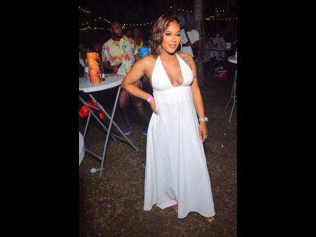 Credit: Anthony Minott Charmalee Morrison glows in white.