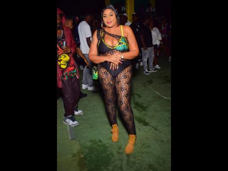 Credit: Anthony MinottPhotos Sandy Unstoppable gave the camera a pose that screamed, unstoppable glam.